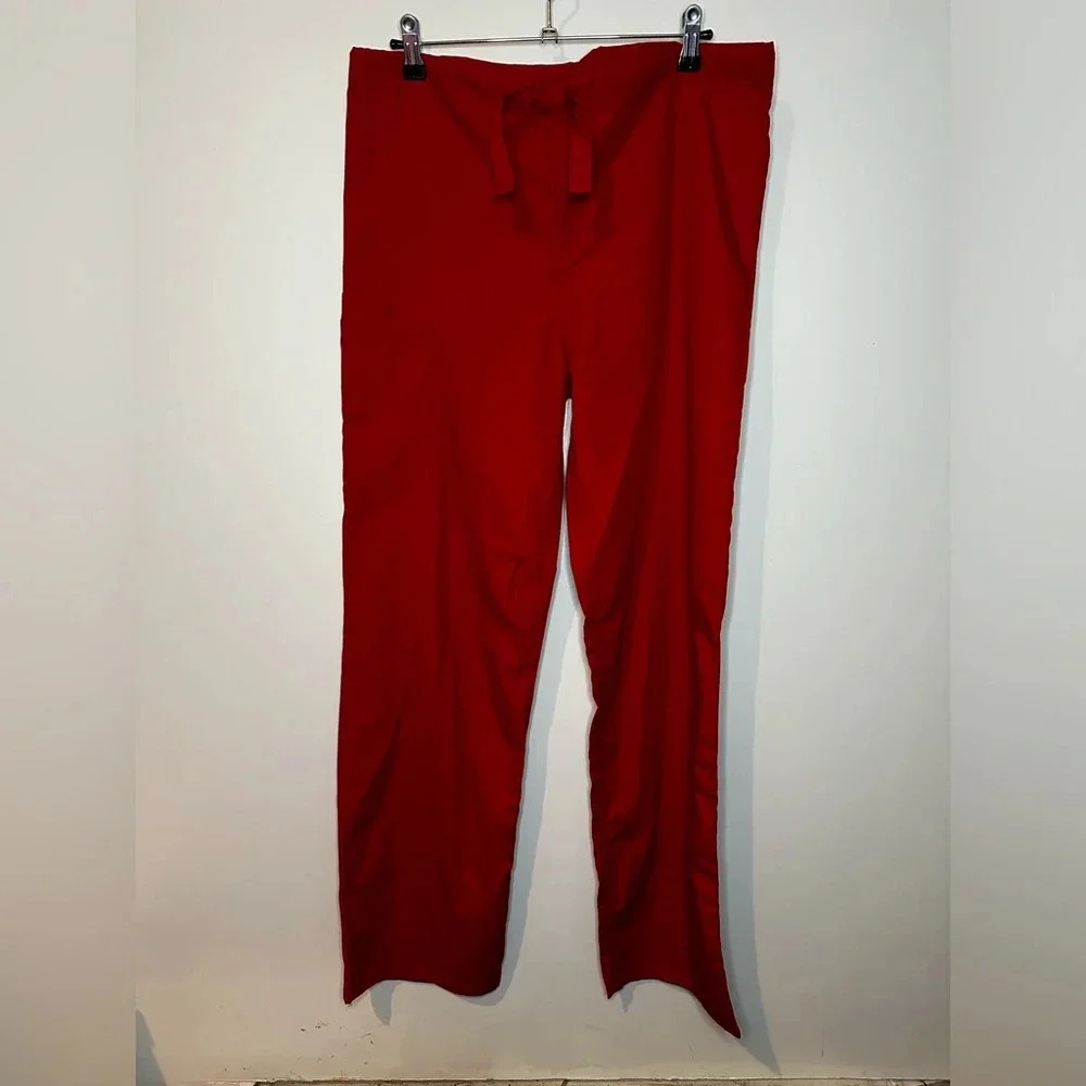 Women’s Red Cherokee Workwear Nursing Scrub Pants Size XS